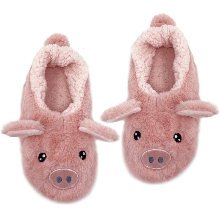 Pink Steps Fuzzy Slippers for Women Funny Slippers, Animal Slippers, Pink Slippers, Cute Slippers, Fuzzy Slippers, Designer Slippers, Slippers Cozy, Cute Pigs, Fluffy Animals