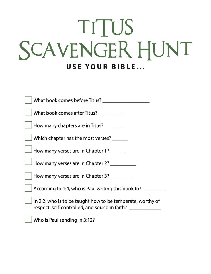 FREE Titus Bible Scavenger Hunt - Children's Ministry Deals Bible Scavenger Hunt, Bible Games For Kids, Samuel Bible, Corinthians Bible, Childrens Ministry Curriculum, Verses For Kids, Sunday School Curriculum, Bible Quiz, Bible Study Plans