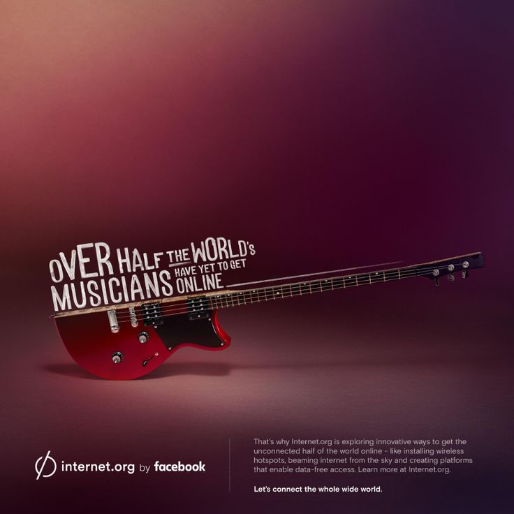 a red guitar with the words over half the world is musicians only on line printed on it