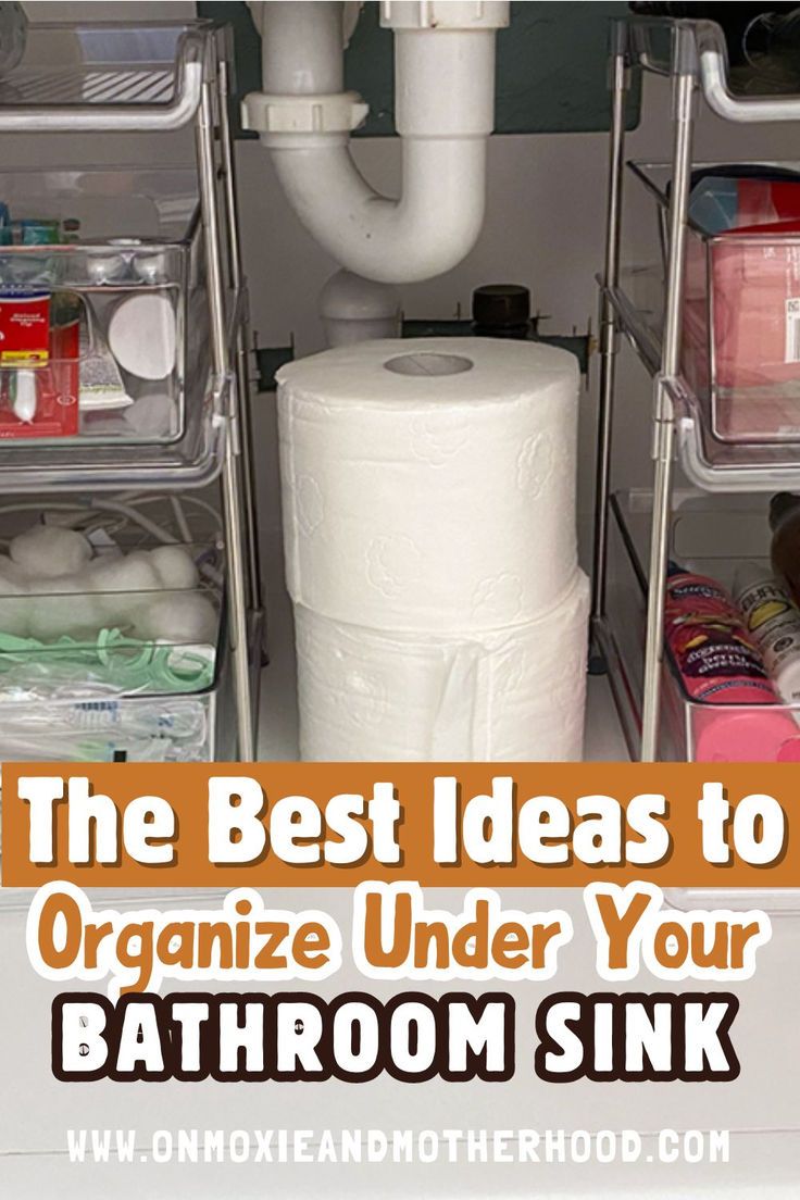 the best ideas to organize under your bathroom sink are in this article and you'll be surprised