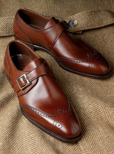 The Chadwick Monk Strap in Antique Chestnut Monk Shoes, Quality Leather Boots, Gentleman Shoes, Custom Design Shoes, Peacoats, Desert Boot, Monk Strap Shoes, Brown Leather Shoes, Brogue Shoes