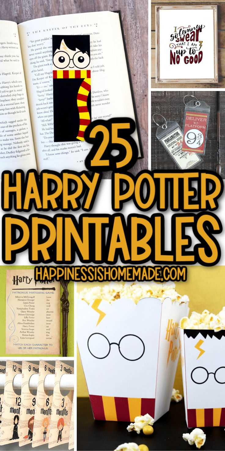 harry potter printables for kids to make