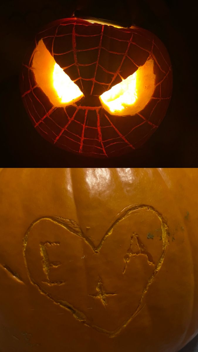 Spiderman Pumpkin Carving Spider Man Pumpkin, Spiderman Pumpkin, Pumkin Ideas, Cute Pumpkin Carving, Pumpkin Spider, Pumpkin Ideas, Cute Pumpkin, Painted Pumpkins, Halloween Pumpkin