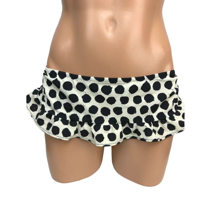 Kamalikulture Ruffle Bottom White With Black Polka Dots 80% Nylon And 20% Spandex New With The Tags. Available In Size Xs, Small And Large I Have Many Other Wonderful Items In My Store. Please Check These Out. I Will Combine Shipping. Fitted Ruffle Swim Skirt For Swimming, Beach Bottoms With Ruffles, Summer Stretch Polka Dot Bottoms, Beach Fitted Ruffled Bottoms, Fitted Ruffle Bottoms For Beach, Casual Fitted Ruffle Swim Skirt, Casual Fitted Ruffled Swim Skirt, Fitted Ruffled Bottoms For Beach, Fitted Ruffle Swim Bottoms For Pool