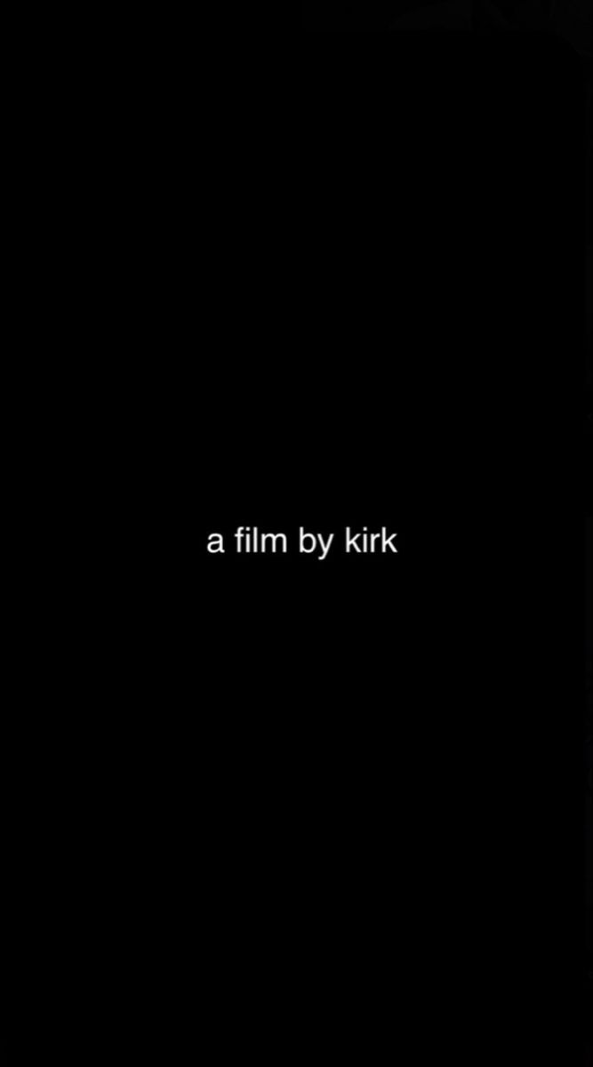 a black background with the words a film by kirk