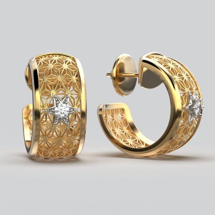 Indulge in Italian craftsmanship with our stunning Oltremare Gioielli 18k/14k Gold Open Hoop Earrings. Expertly crafted in two luxurious gold tones, these earrings boast a mesmerizing Japanese Sashiko star pattern, accentuated by two natural 3mm diamonds totaling 0.2 Ct. Designed for both elegance and comfort, they feature a wide butterfly clasp. Elevate any ensemble with their 21mm diameter and 10mm width. Exquisite luxury awaits. ❥ Shipping information Each item comes in a high quality present Yellow Gold Hoop Earrings With Halo Design For Gift, Gold Huggie Earrings With Halo Design As Gift, Yellow Gold Fusion Earrings As A Gift, Yellow Gold Fusion Earrings For Gift, Modern Hoop Earrings With Halo Design For Gift, Fusion Style Pierced Hoop Earrings As Gift, Small Hoop Earrings With Halo Design For Gift, 14k Gold Hoop Earrings With Halo Design For Gift, Modern Yellow Gold Earrings With Halo Design