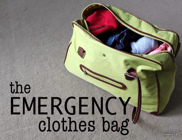 The Emergency Clothes Bag - A breakdown of what we carry for the "what ifs" on the road. [Chez Lannis] Emergency Clothes Bag, Emergency Clothes, What Ifs, Emergency Preparedness Kit, Im A Survivor, Emergency Kit, Casual Clothes, Emergency Preparedness, Me Clean