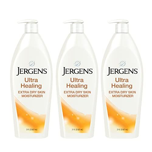 Jergens Ultra Healing Dry Skin Lotion, Hand and Body Moisturizer for Quick Absorption into Extra Dry Skin with Hydralucence Blend, Vitamins C, E and B5, White, 21 Oz, 3 Count Airspun Loose Face Powder, Wet N Wild Photo Focus Foundation, Coty Airspun, Lash Paradise Mascara, Cerave Hydrating Cleanser, Dry Skin Lotion, Paradise Mascara, Dry Skin Moisturizer, Instant Age Rewind Concealer