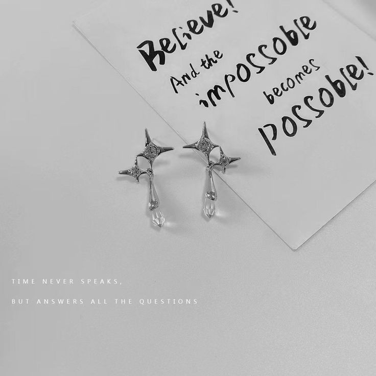 長さ: 1.7cm Female Piercing, Stud Earrings Silver, Star Cross, Water Droplets, Engagement Anniversary, Drop Shipping, Earrings Silver, Silver Earrings Studs, Party Wedding