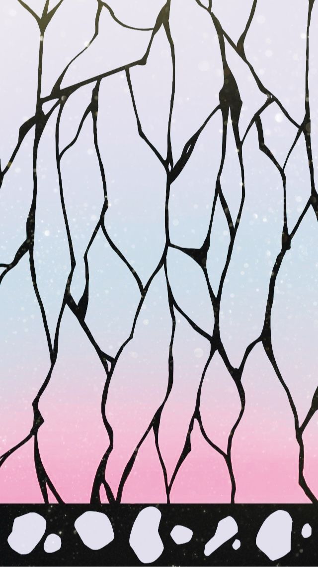 an image of a tree branch with pink and blue sky in the backround