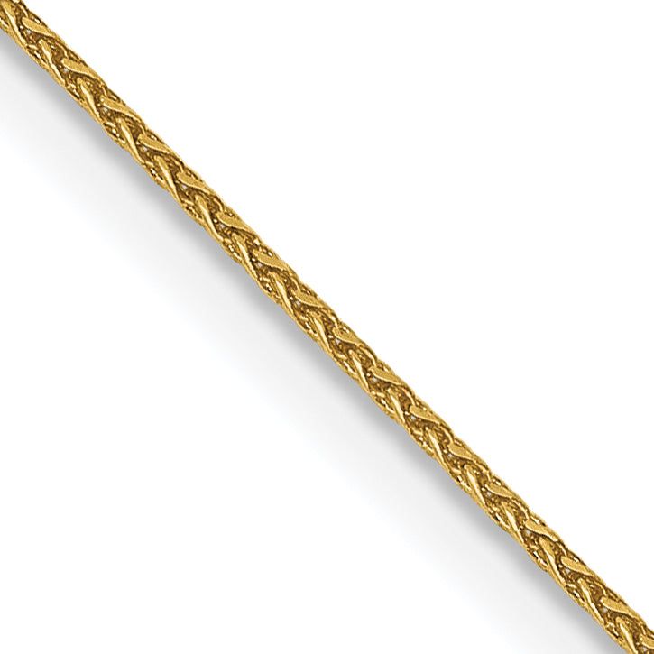 14k Yellow Gold .65mm Spiga Wheat Pendant Chain at $ 93.27 only from Jewelryshopping.com Necklaces Length, Wheat Design, Seahorse Pendant, Fine Jewelry Gift, Chains For Men, Selling Jewelry, Manufacturing Process, Diamond Cut, Gold Material