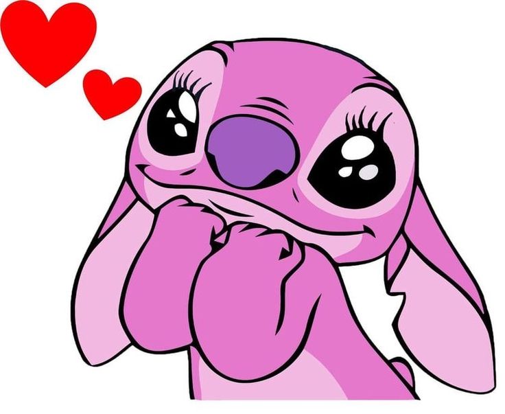 an image of a pink bunny with hearts in the background and text that says i love you