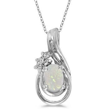 Oval Opal & Diamond Teardrop Pendant Necklace 14k White Gold Pink Topaz Ring, Mystic Topaz Ring, Diamond Cluster Earrings, Peridot Jewelry, August Birthstone Jewelry, Diamond Anniversary Rings, Birthstone Pendant, Teardrop Pendant, Gemstone Necklace Pendant