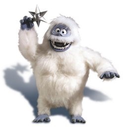 a white furry creature holding a star in his right hand