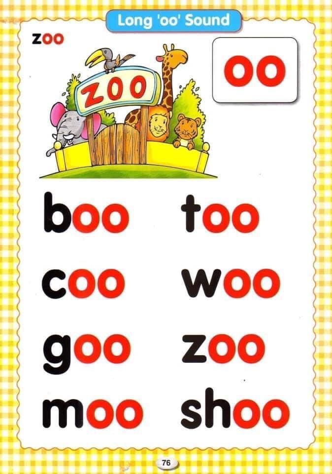 an image of a zoo zoo words and sounds game with animals on the top right corner