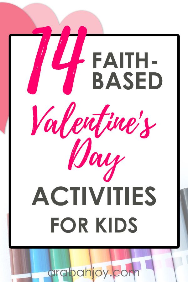 valentine's day activities for kids with text overlay that reads, faith based valentine's day activities for kids