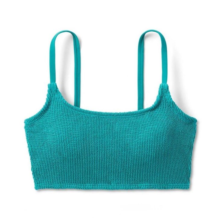 Kona Sol - Women's Pucker Textured Square Neck Bikini Top - Turquoise Green - S(4-6) -Size: Small (4-6) Women's -Measurements: Please See Photos Above For All Measurements -Material: Please See Photos For Materials Tag -Condition: New With Tags -Colors May Slightly Vary From Photography Lighting -Will Ship In One Business Day Package Weight: 8 Oz Package Dimensions: 9 X 6 X 2 In I Ship Items Out Every Day So Expect A Quick Delivery! Please Feel Free To Ask Any Questions You May Have. I Answer Mo Beach Tops With Adjustable Straps Triangle Top, Beach Tops With Adjustable Straps And Triangle Top, Bra Friendly Sleeveless Tops For Sunbathing, Sleeveless Bra Friendly Tops For Sunbathing, Fitted Tops For Poolside Vacation, Sleeveless Bra-friendly Tops For Sunbathing, Summer Seamless Beach Top, Seamless Beachwear Tops For Beach, Seamless Summer Beach Top