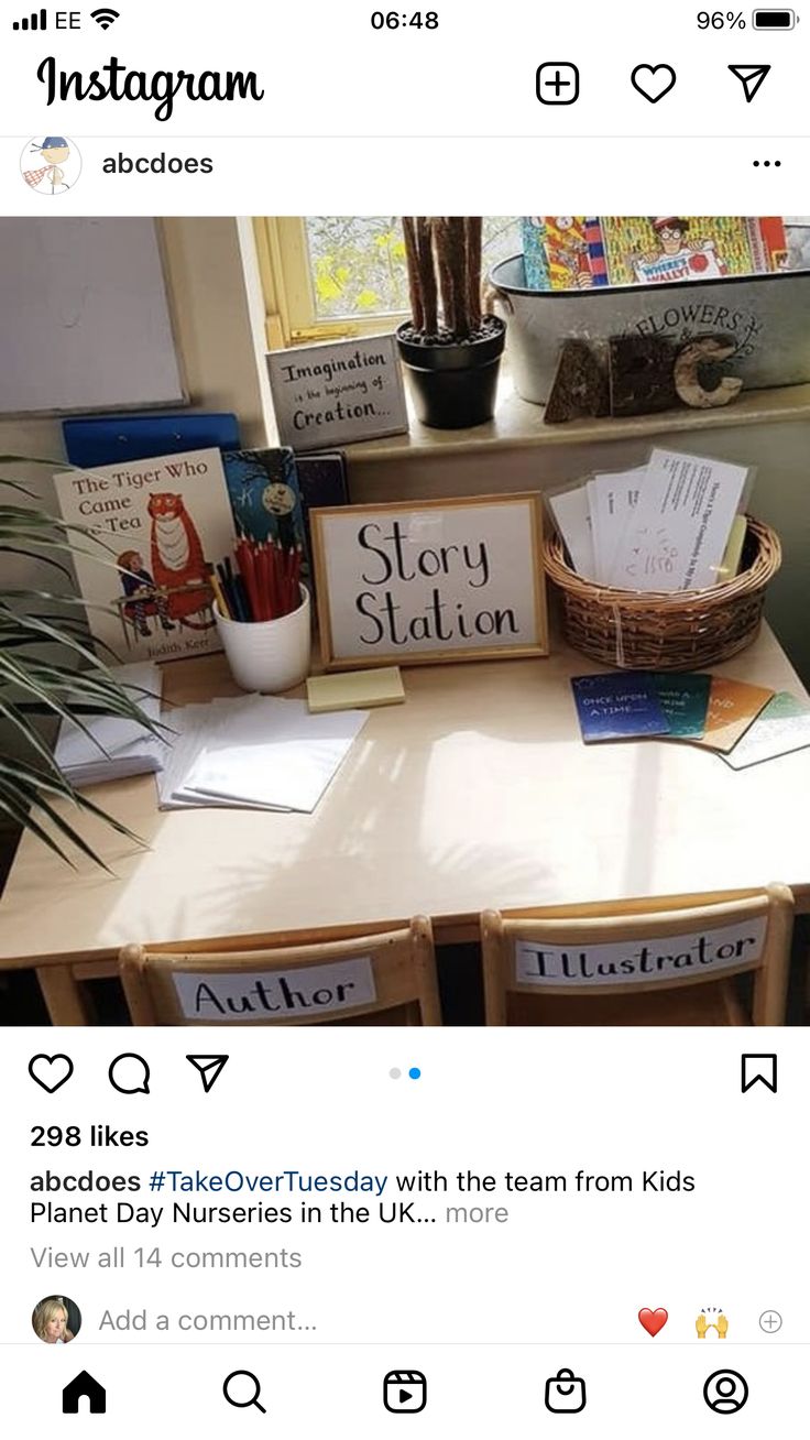 the instagram page is displayed with several books and other items on top of it