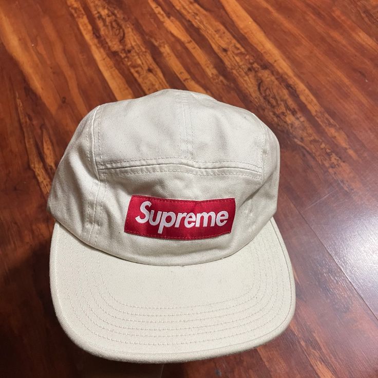 Nwt Supreme Chino Twill Camp Cap Color: Stone One Size Versatile For Men Or Women Casual Beige Flat Bill Hat, Cream Casual Hat With Flat Bill, Casual Cream Flat Bill Hat, Cream Cotton Hat For Streetwear, Casual White Dad Hat With Flat Bill, White Urban Style Snapback Hat For Outdoor, White Urban Snapback Hat For Outdoor, White Casual Trucker Hat For Outdoor Activities, Cream Flat Bill Hat For Outdoor