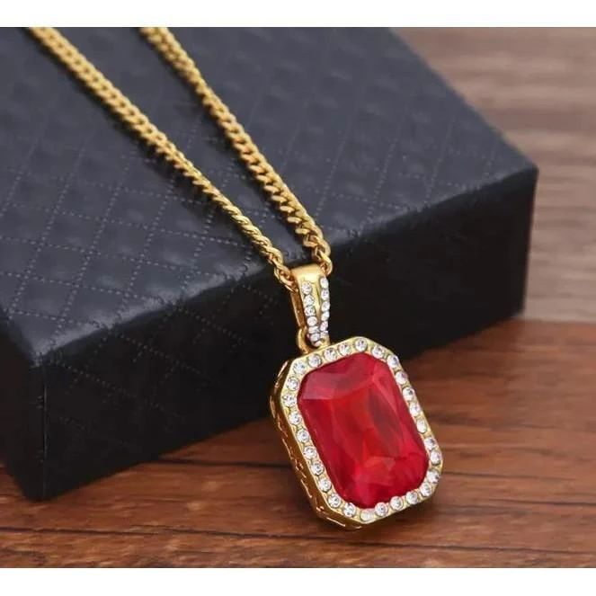 8.40 Carats Radiant Ruby With Round Diamonds Pendant Necklace 14K | HarryChadEnt.com Round Diamond Pendant, Dainty Diamond Necklace, Platinum Earrings, Oval Diamond Engagement, Oval Diamond Engagement Ring, Ladies Diamond Rings, White Gold Diamond Rings, Ruby Diamond, Halo Diamond Engagement Ring