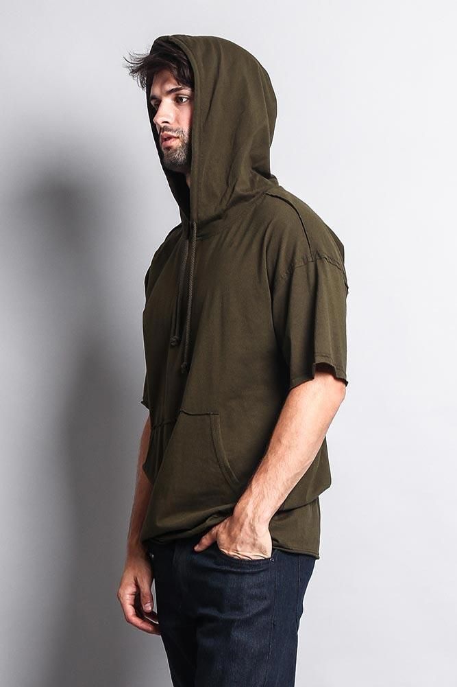 Made for the modern man, influenced by the latest music, and social media trends. Comfort meets cool with its earthy-toned long line T-shirts. Featuring a hood with drawstrings, and a front pouch pocket. - 60% Cotton, 40% Polyester - Machine-wash cold inside-out with like colors, line dry - Imported. Hooded T-shirt For Fall Streetwear, Hooded T-shirt For Streetwear In Fall, Hooded Cotton T-shirt For Streetwear, Hooded T-shirt For Streetwear, Cotton Hooded T-shirt For Streetwear, Cotton Hip Hop Hooded T-shirt, Hip Hop Hooded Cotton T-shirt, Hip Hop Cotton Hooded T-shirt, Khaki Streetwear Top With Drawstring Hood