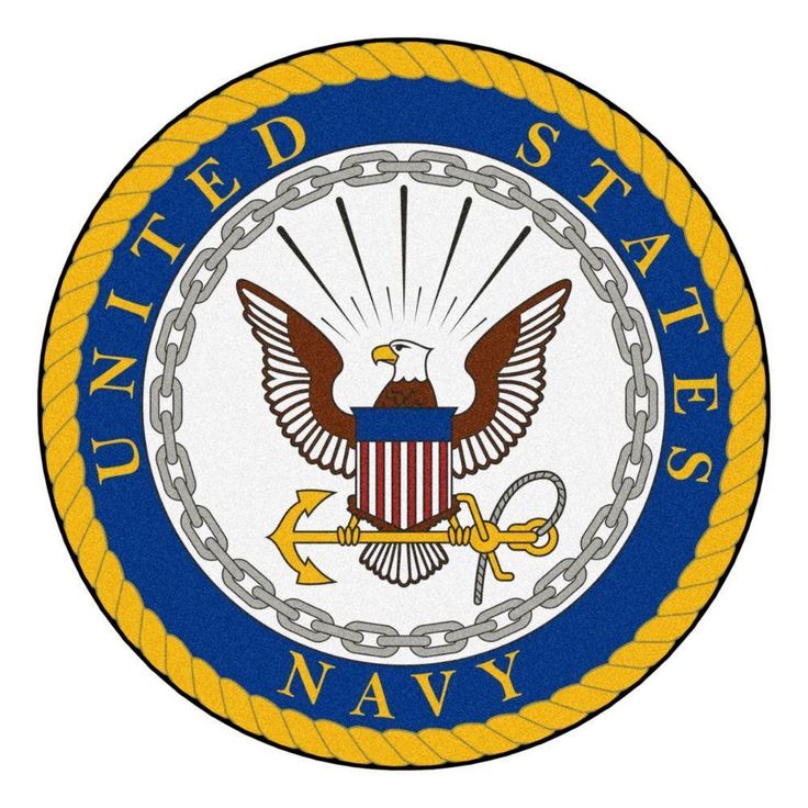 the united states navy seal with an eagle on it's side and rope around it