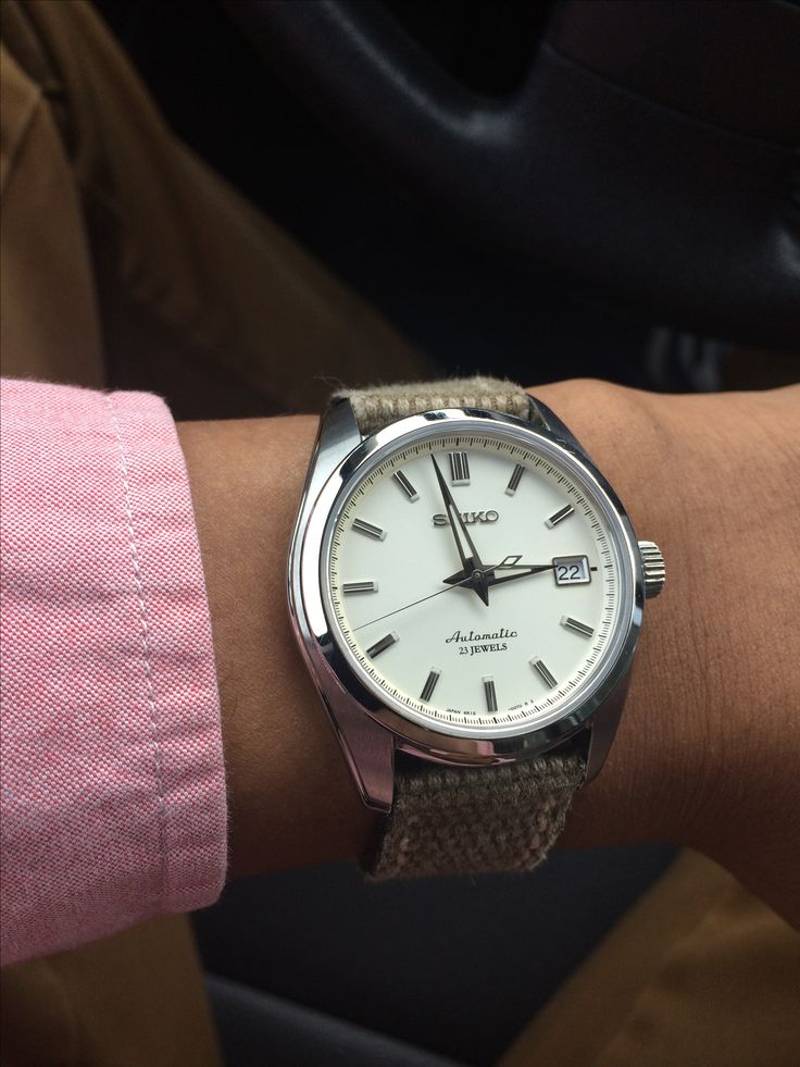 My Seiko SARB035 on canvas hodinkee strap. Seiko Sarb033, Seiko 5, Rush Hour, Buy Watches, Seiko Watches, Tic Tac, Men's Watches, Beautiful Watches, Affordable Luxury