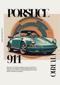 Vintage Poster Design Retro Graphics, Porsche Posters Vintage, Vintage Porsche Wallpaper, Cars Aesthetic Wallpaper, Retro Car Art, Retro Porsche, Car Poster Design, Porsche Wall Art, Porsche Poster