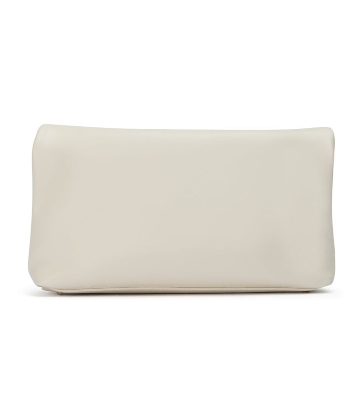 Meet Avva the ultimate go-to clutch that's about to become your new best friend. With its sleek, minimalist design and premium leather construction, this white bag is sure to effortlessly elevate any outfit and become a staple in your wardrobe. -Material: Leather -Features: Foldover Detail -Opening: Magnetic Button Closure -Body Measurements: 15cm Height x 28cm Width x 7cm Depth Thigh High Boots Flat, Embellished Heels, Metallic Shoes, Bridal Heels, Tony Bianco, New Best Friend, Bow Heels, Slingback Shoes, Low Boots