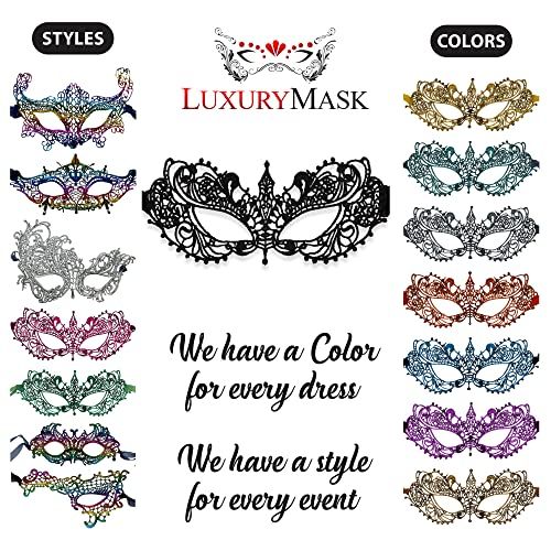 Fabric type 100% Other Fibers Elegant Design: These masquerade masks are a must-have accessory for any formal event or party, adding a touch of sophistication and mystery to your outfit. The intricate lace pattern and beautiful colors make them a show-stopping accessory that is sure to turn heads and make you feel like a true queen Comfortable Fit: We know that comfort is just as important as style, which is why these masks are made from lightweight and breathable materials that feel great again Elegant Costume Accessories For Carnival And Mardi Gras, Elegant Mardi Gras Costume Accessories For Carnival, Elegant Mardi Gras Carnival Costume Accessories, Elegant Halloween Costume Eye Mask, Elegant Halloween Eye Mask, Elegant Eye Mask For Halloween, Multicolor Masquerade Mask For Halloween Party, Venetian Masquerade Mask For Mardi Gras, Multicolor Masquerade Mask For Mardi Gras