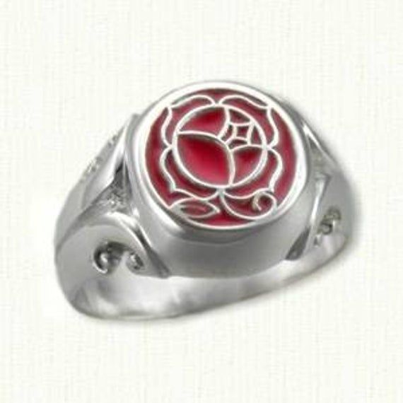 Oval Signet Ring 2445b Smaller Top 11mm x 12mm top: Sizes 6-10 http://www.custom-signet-rings.com/ Please email with any questions. Utena Cosplay, Utena Tenjou, Epoxy Inlay, Family Crest Rings, Custom Signet Ring, Revolutionary Girl Utena, Signet Rings, Plastic Ring, Rose Ring