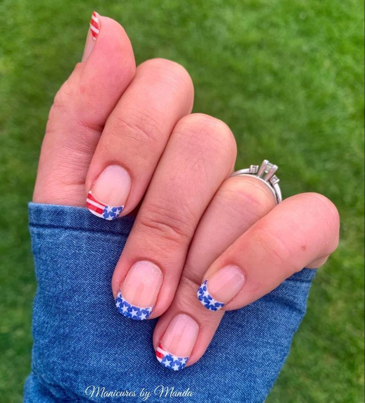 Colorstreet #july4th #memorialday #colorstreetnails #frenchtipnaildesigns Color Street Red, Patriotic Picnic, Patriotic Nails Design, Patriotic Nails, Usa Nails, Street Makeup, Fourth Of July Nails, French Tip Nail Designs, 4th Of July Nails