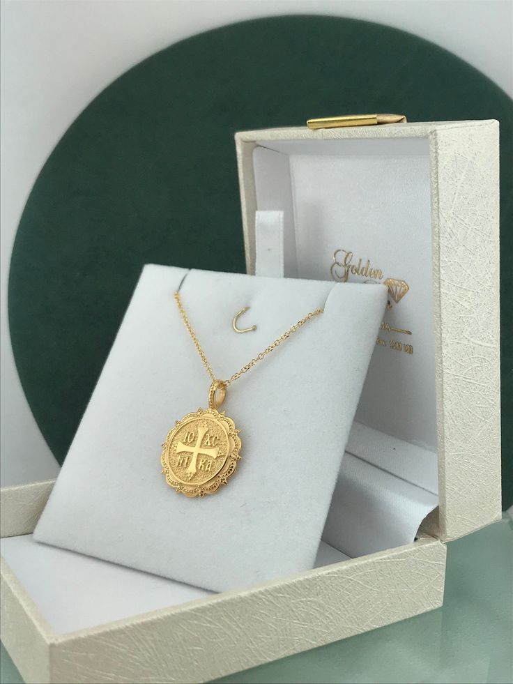 "✪ ATTENTION!! ✪ Please check the dimensions to be sure about the size Solid Gold pendant 14k Dimensions: Small: 1,9 x 1,4 cm (include the loop) 1,4 x 1,4cm (without the loop) Large: 2,6 x 2 (include the loop) 2 x 2cm (without the loop) Express Shipping with DHL courier in your address (about 1-2 business days in Europe & about 4-5 business days worldwide) ---------------------------------------------------------------------------------------------------- Please leave us your telephone numbe Gold Pendant, Solid Gold, Pendant Necklace, Pendant, Gold