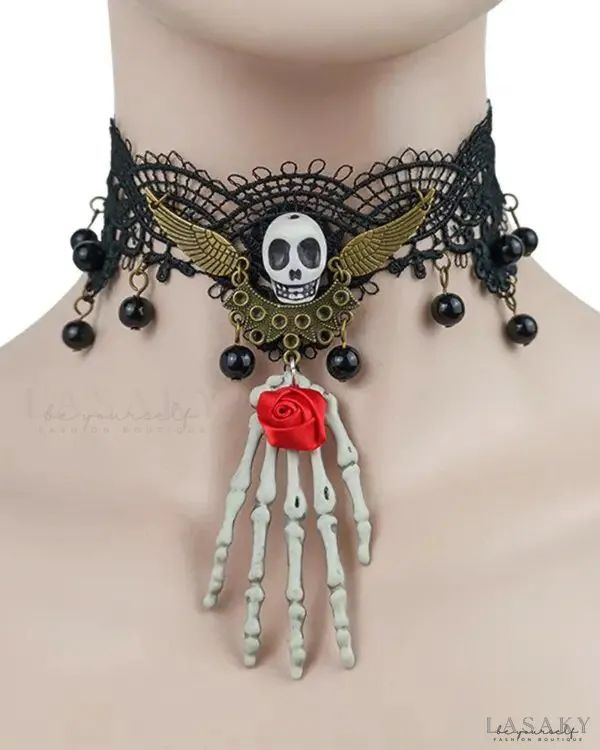 Lasaky - Scary Halloween Costume Accessories Choker Witch Costume Ideas, Halloween Costumes Pumpkin, Viking Accessories, Aesthetic October, Pumpkin Aesthetic, Wings Skeleton, Halloween Costume For Women, Jack Halloween, Halloween Costume Women