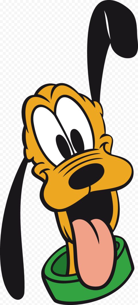 the cartoon dog has his tongue out