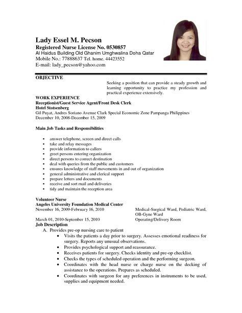 a professional resume with no work experience on the cover letter, and an image of a woman's face