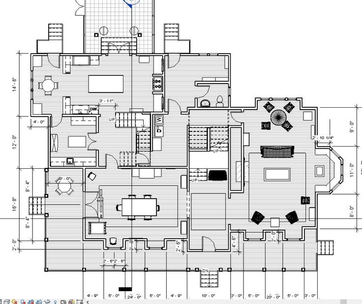 the floor plan for a house is shown in blueprints, and it's measurements