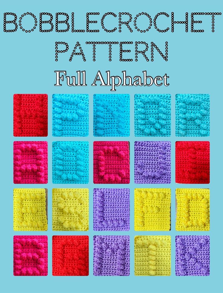 the finished crochet pattern for an applique is shown in different colors