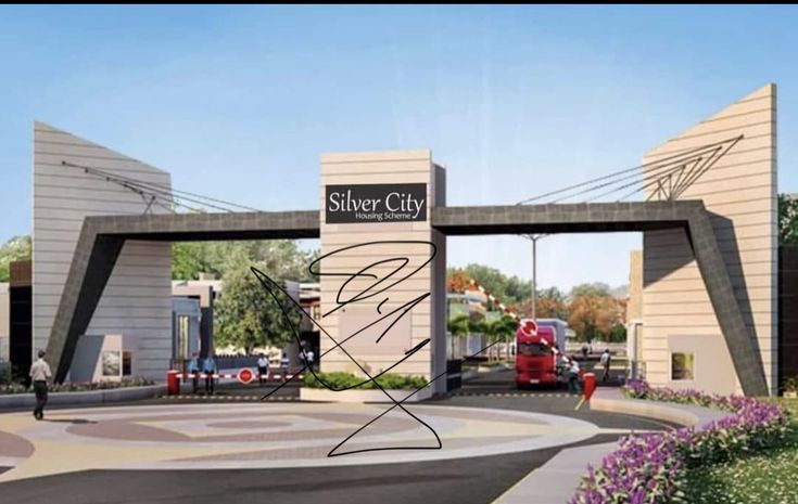 an artist's rendering of the entrance to silver city