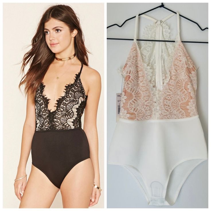 Nwt Forever 21 Lace Plunge Bodysuit White Lace W/ Nude Underlay Size: S Summer V-neck Bodysuit For Night Out, Summer Backless Bodysuit For Night Out, Summer V-neck Bodysuit For Going Out, Chic Summer Bodysuit For Date Night, Spring Bodysuit For Going Out, Chic Summer Bodysuit By Forever 21, Spring Backless Bodysuit For Night Out, Backless Bodysuit For Date Night In Spring, Summer Bodysuit With Lined Body For Night Out