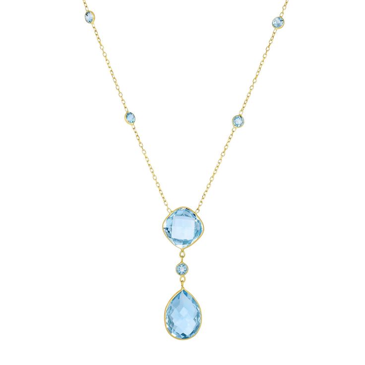 [Diamond Engagement Rings, Diamond Stud Earrings, and Gold Jewelry Online]-Angelucci Jewelry Royal Chain, Lariat Style Necklace, December Birthstone Jewelry, Blue Topaz Jewelry, Blue Topaz Necklace, Topaz Jewelry, Semi Precious Jewelry, Topaz Necklace, Blue Topaz Stone