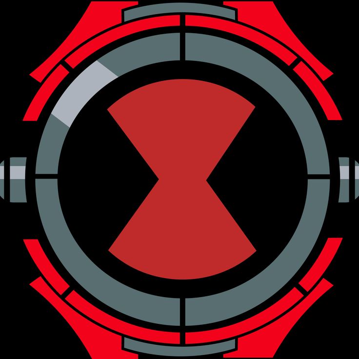 a red and gray watch face with an x on it's center piece in front of a black background