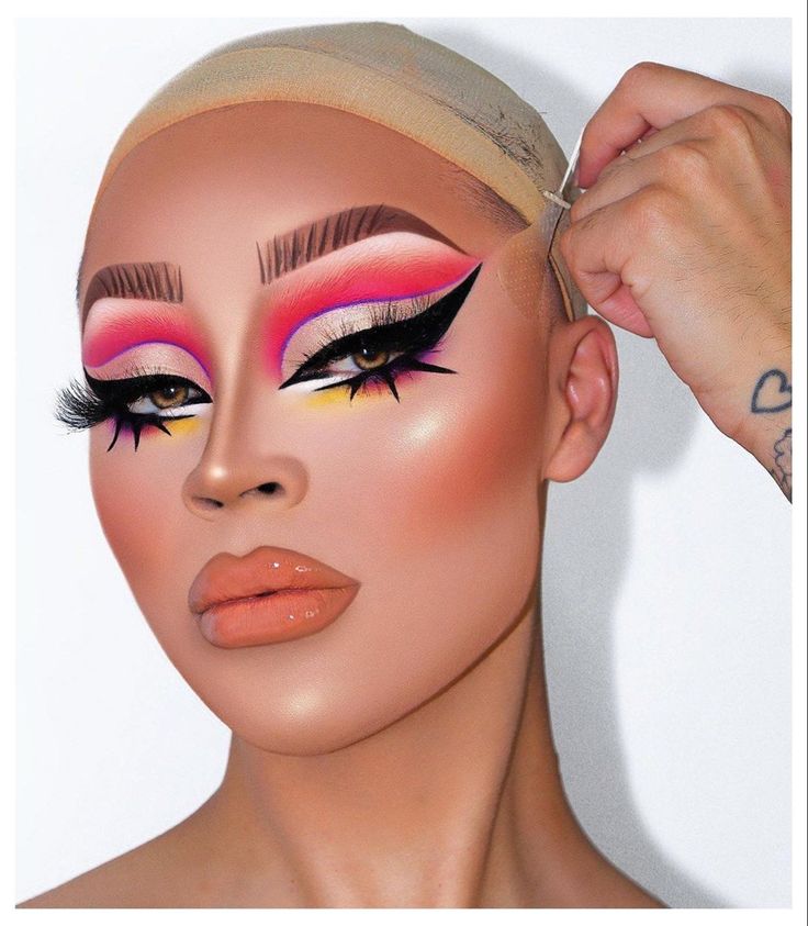 Drag Make-up, Drag Queen Makeup, Face Art Makeup, Drag Makeup, Queen Makeup, Best Eye Makeup, Stunning Makeup, Goth Makeup, Eye Makeup Art