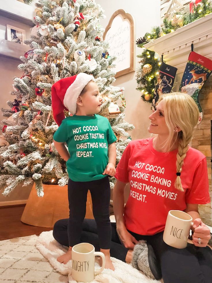 Match With Your Little This Christmas! Child's Shirt If your interested in only the child's shirt, or for an additional one check it out HERE NB- 24M are onesies 2T-14 Youth are tshirts 100% combed ringspun cotton fine jersey Topstitched ribbed collar Adult Shirt Heathers: 4.2 oz., 52/48 Airlume combed and ringspun cotton/polyester, 32 singles Solids 100% ringspun cotton Athletic Heather & Black Heather are 90/10 airlume combed and ringspun cotton/polyester Unisex sizing Coverstitched collar and Christmas Graphic Tees, Mommy And Me Christmas, Mama Sweater, Mama Hoodie, Matching Christmas Shirts, Trendy Baby Shower Ideas, Christmas Matching, Mommy And Me Shirt, Mom Hoodies