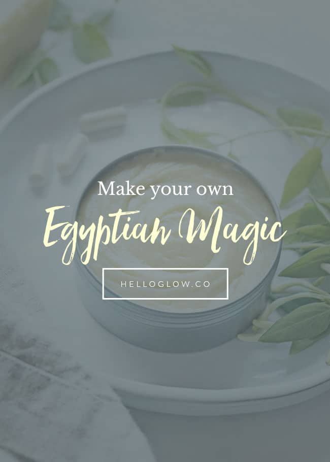 Make your own skin-soothing Egyptian Magic Looking After Yourself, Egyptian Magic, Hormonal Breakouts, Hand Salve, Hello Glow, Homemade Cosmetics, Natural Beauty Care, Behr Paint, Skin Care Line