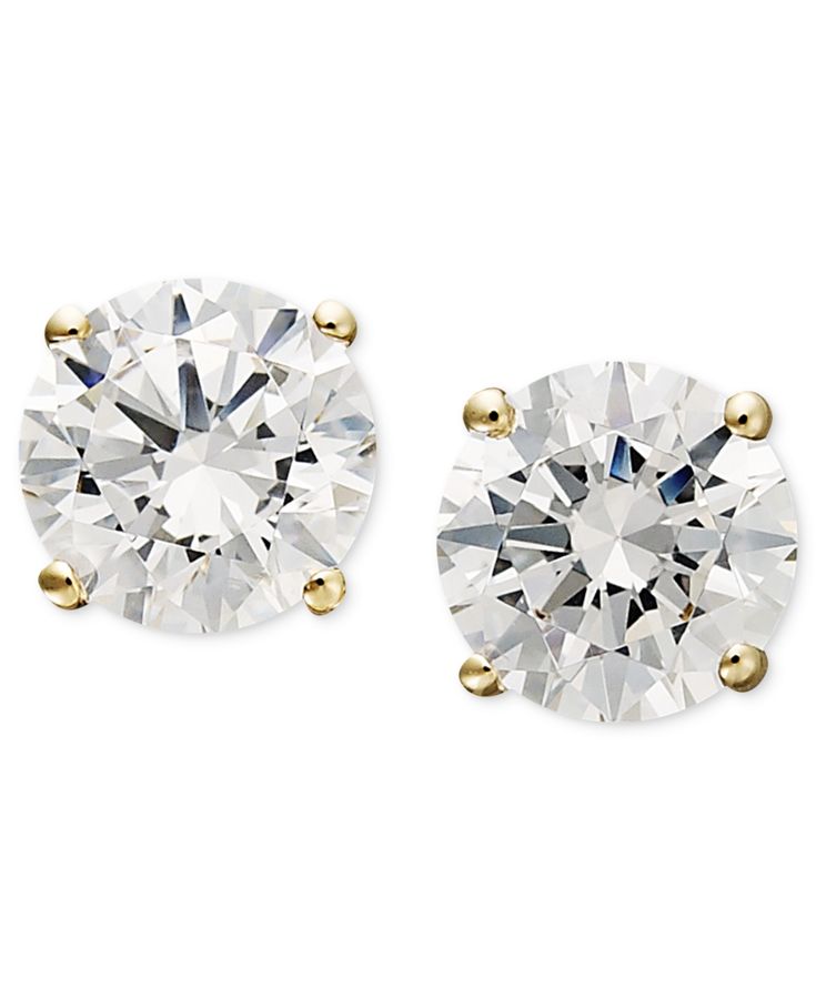 Enough sparkle to create a statement, enough subtlety to be worn every day. Arabella's beautiful round-cut stud earrings feature Swarovski zirconias (1-3/4 ct. t.w.) set in 14k white gold. Approximate diameter: 5mm. Black Hills Gold Jewelry, India Shopping, Black Hills Gold, Tassel Drop Earrings, Crystal Shapes, Mens Silver Rings, Round Stud Earrings, White Gold Earrings, Swarovski Earrings