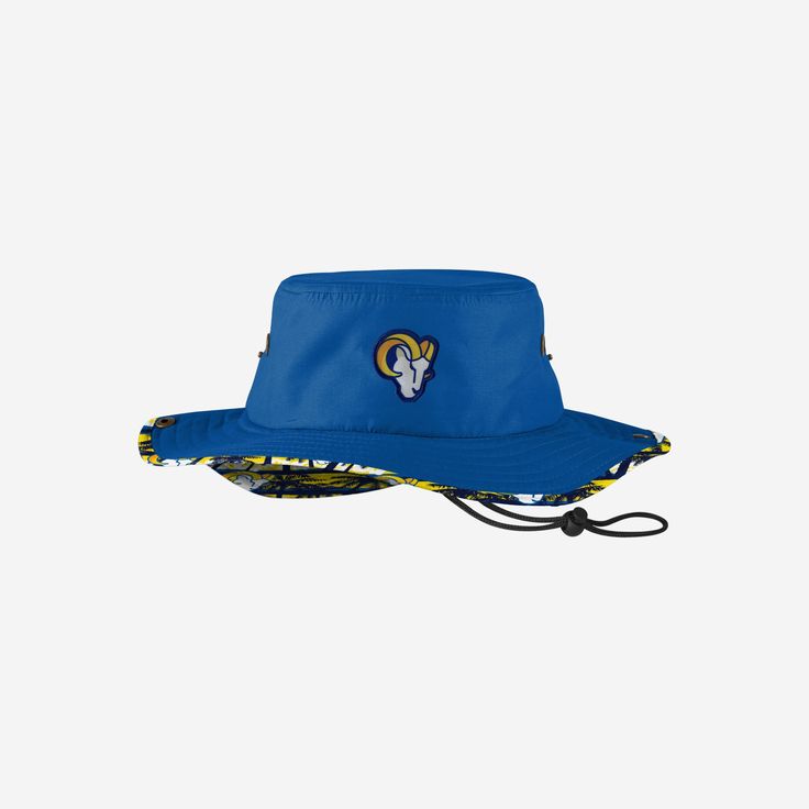 Los Angeles Rams Solid Hybrid Boonie Hat FOCO - FOCO.com Boonie Hat, Outdoor Hat, Logo Sport, Nfl Teams Logos, Desert Camo, Sport Outdoor, Logo Display, Outdoor Hats, Tropical Design