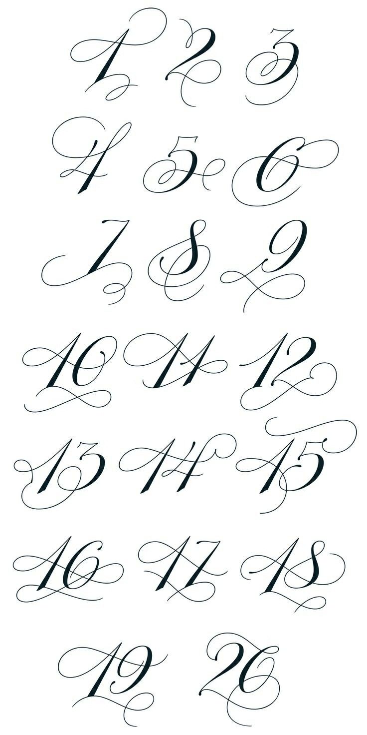 the upper and lower letters are in cursive handwriting, which have been drawn with black ink