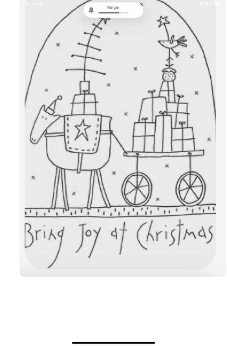 a christmas card with an image of a horse pulling a wagon and the words, bring joy at christmas