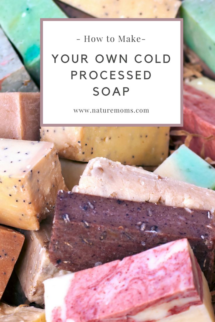 a pile of soap bars with the words how to make your own cold processed soap